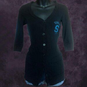 Y2K Black Tight Cardigan